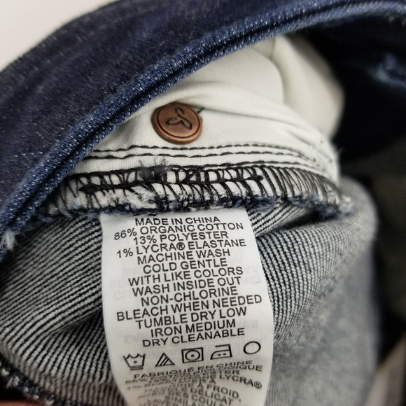 NWT Prana Morrison Raw Hem Crop Jean Rinse Dark Wash Size 4/27 - Picture 11 of 11